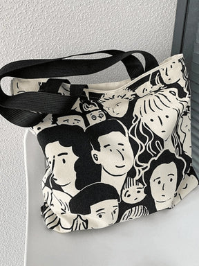 Détail des anses du sac cabas - Nuage