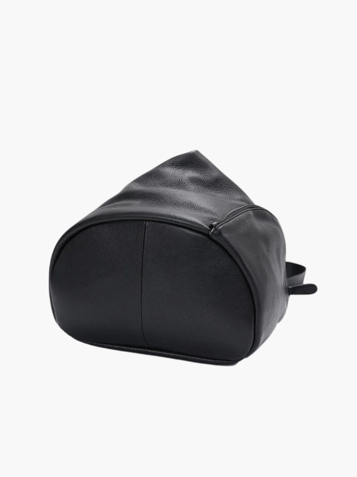 Sac à dos cuir noir détail poche nuage