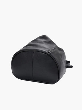 Sac à dos cuir noir détail poche nuage