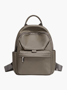 Poches multiples sac cuir jade