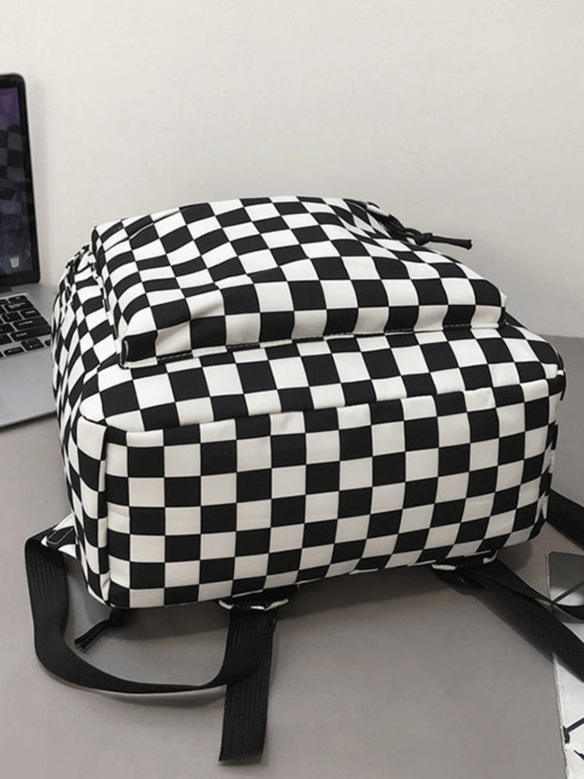 Sac à dos damier vue d'ensemble arc