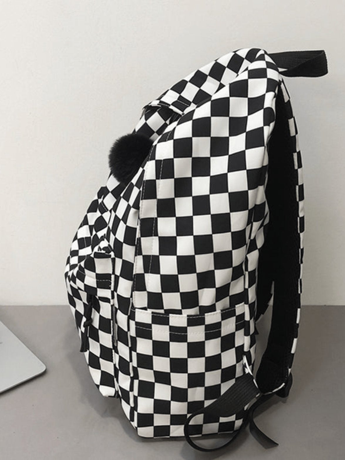 Sac à dos damier compartiments intérieurs lune