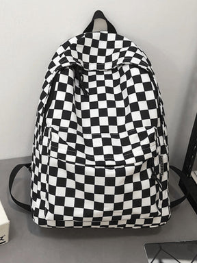 Sac à dos damier vue de côté étoile