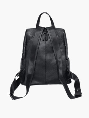 Détail du cuir du sac à dos crystal
