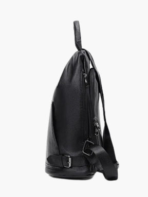Sac à dos cuir vue côté crystal