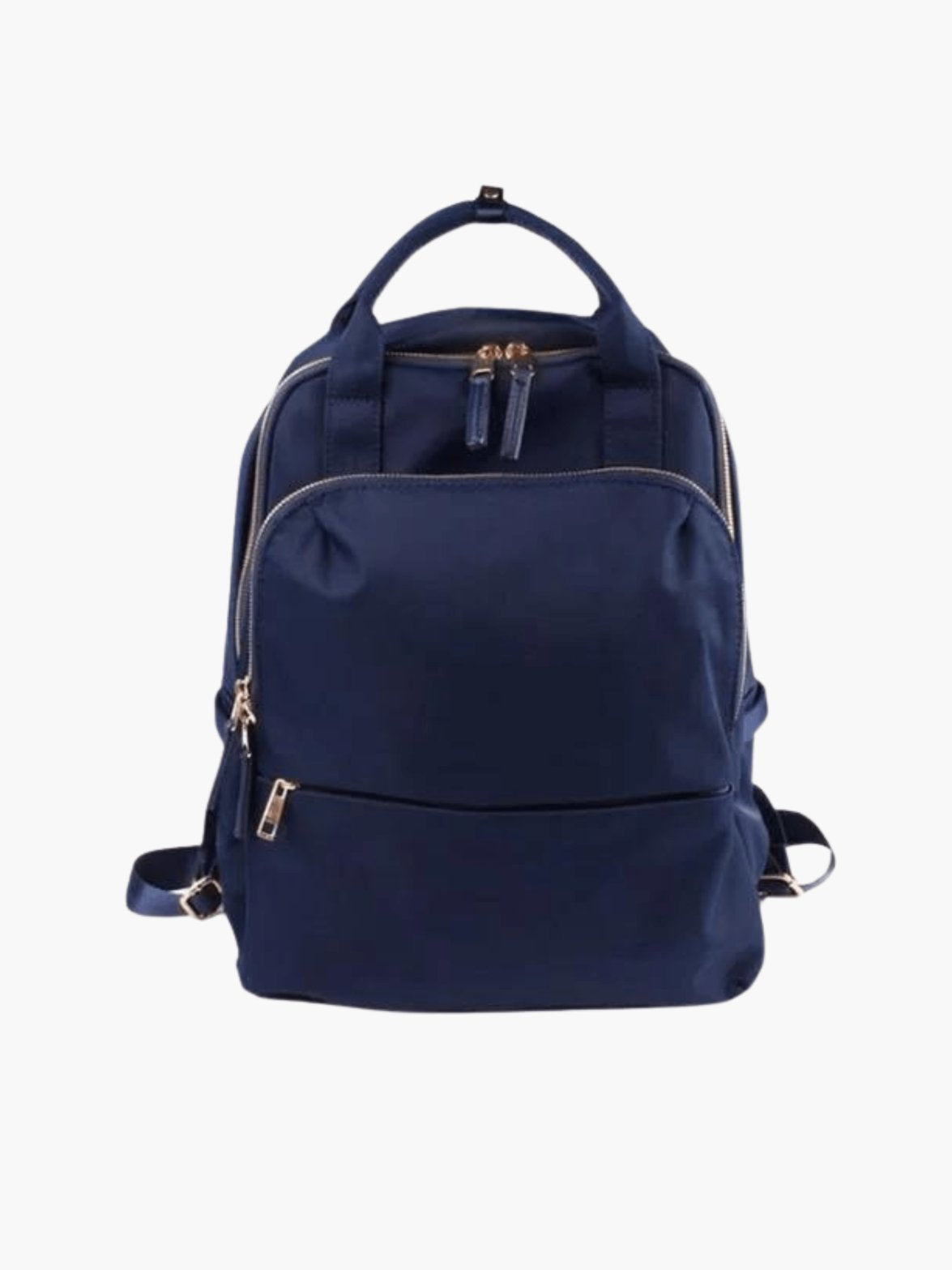 Sac à dos beige détail fermeture éclair vent