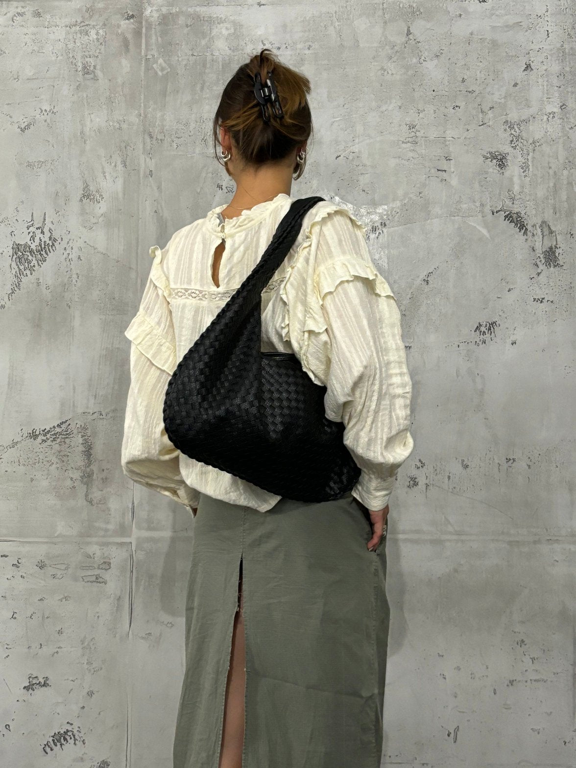 Sac Hobo Tressé Élégant