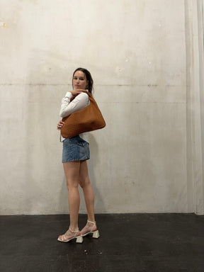 Sac Hobo Tressé Élégant