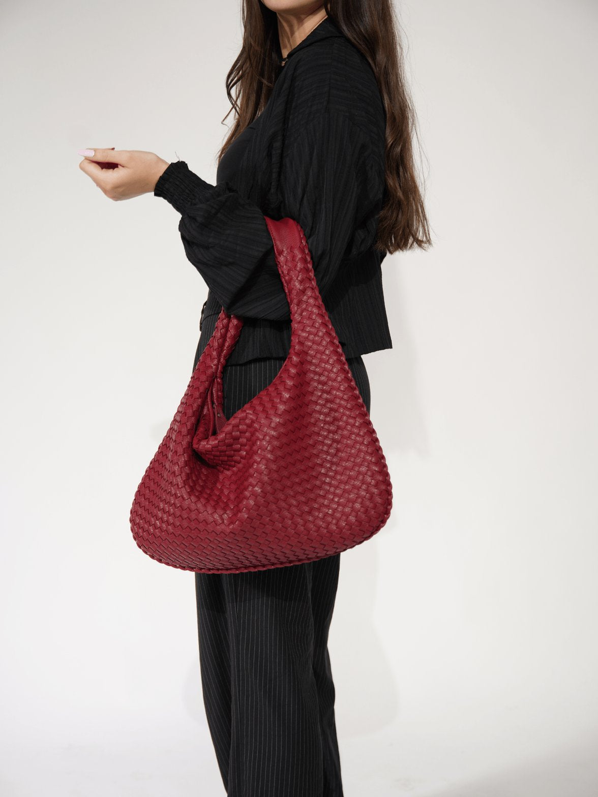 Sac Hobo Tressé Élégant
