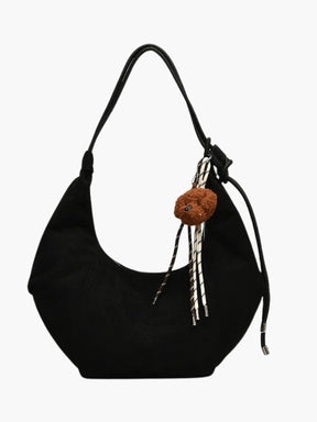 Sac hobo en daim vue de dos vent