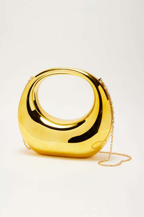Sac brillant doré chic