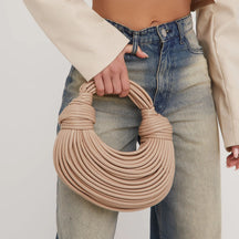 Sac blanc nœud corde agate