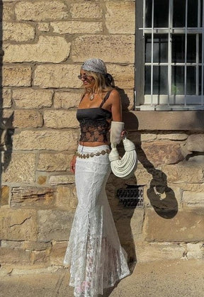 Sac blanc détail nœud corde étoile