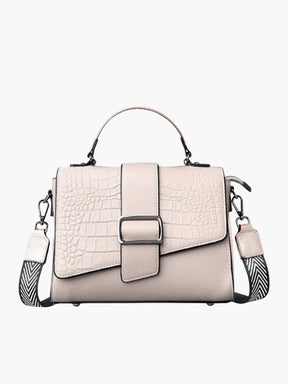Sac en cuir motif alligator vue arrière mélodie