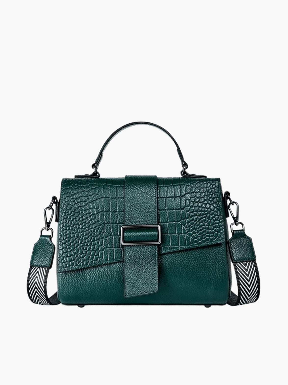 Sac en cuir motif alligator profil étoile