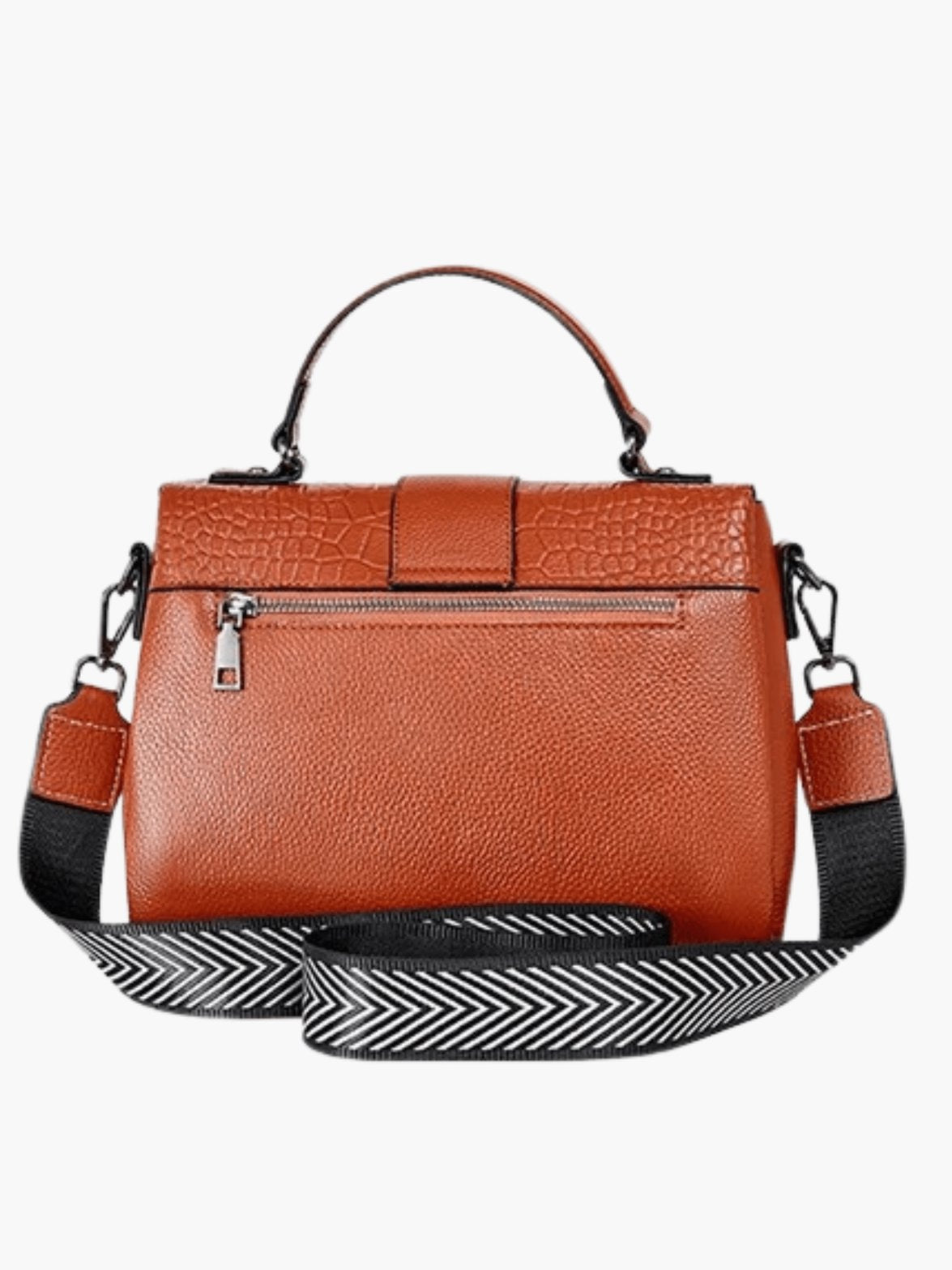 Sac en cuir motif alligator élégant harmonie