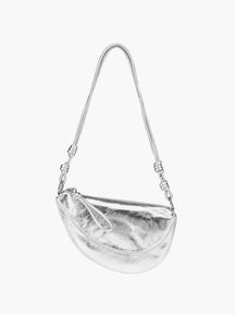 Sac à main cuir noir vue intérieure lune