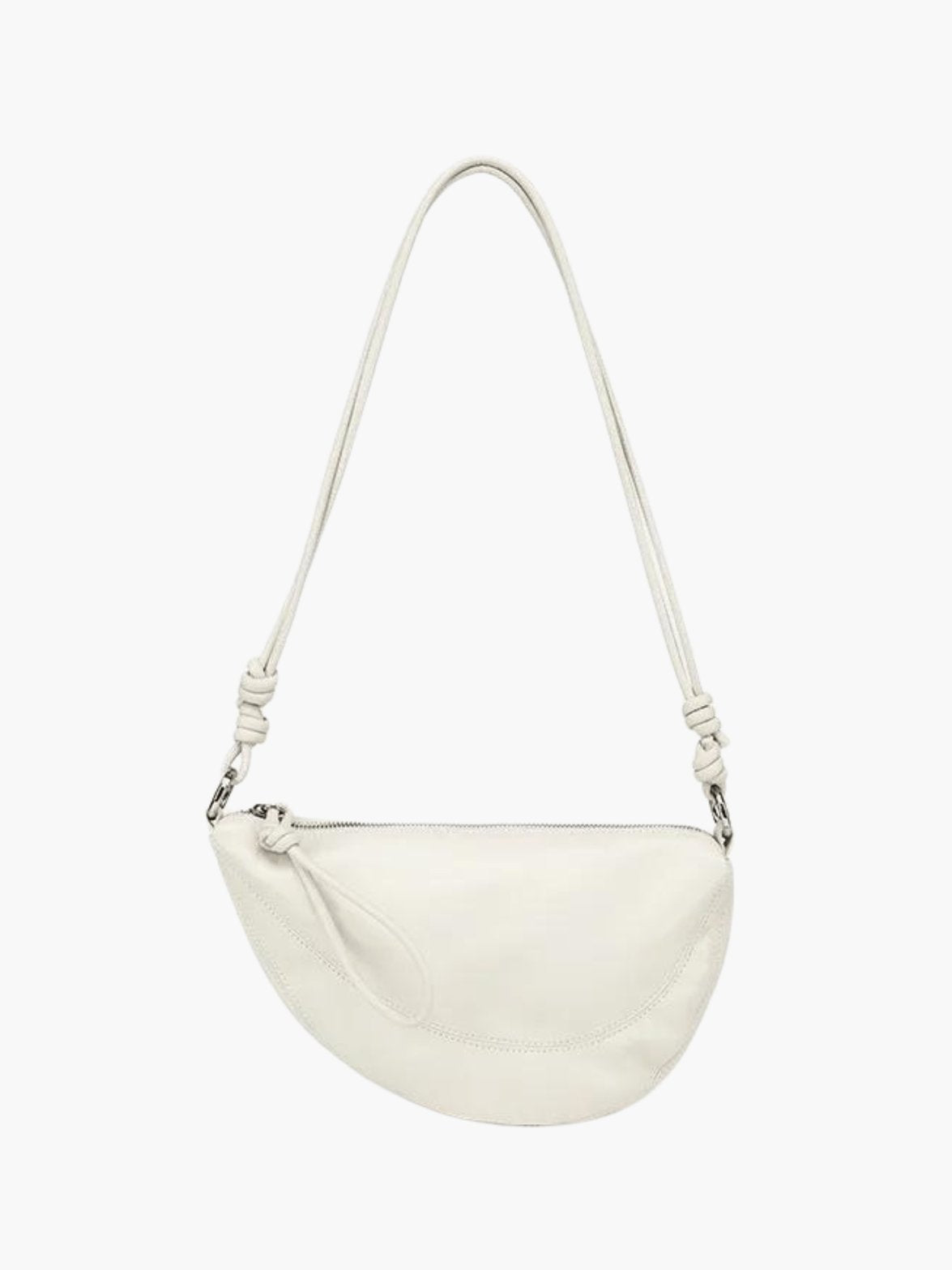 Sac à main cuir noir vue dos nuage