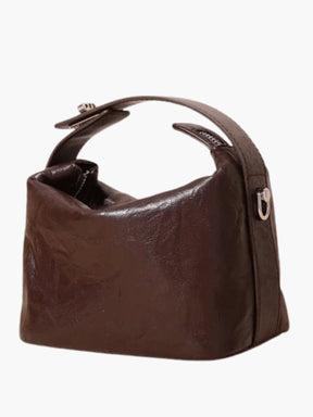 Sac en cuir noir détail fermeture éclair liberté