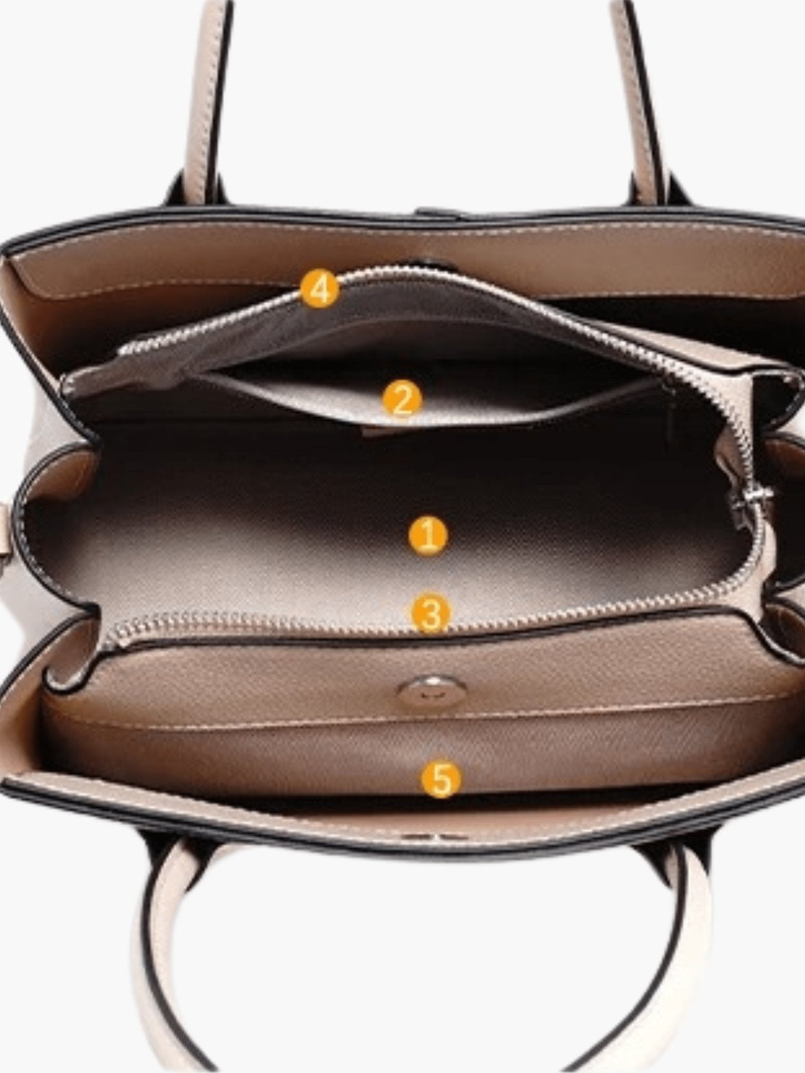 Poches intérieures du sac calme