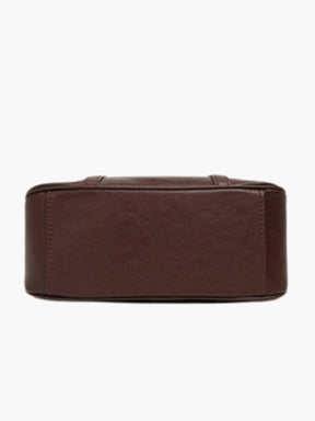 Vue arrière du sac en cuir pluie