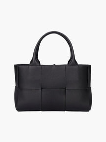 Sac à main noir motif damier élégant - Harmonie