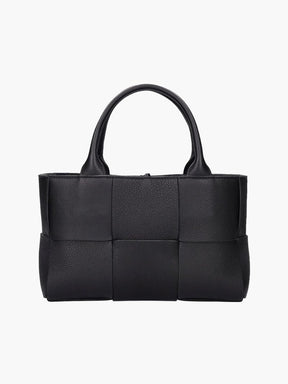 Sac à main noir motif damier élégant - Harmonie
