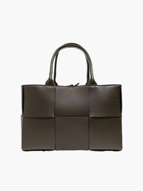 Sac à main structuré en cuir noir - Élégance