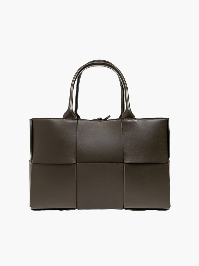 Sac à main structuré en cuir noir - Élégance