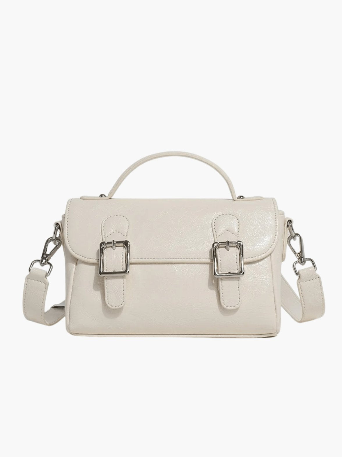 Sac en cuir rose vue intérieure pluie