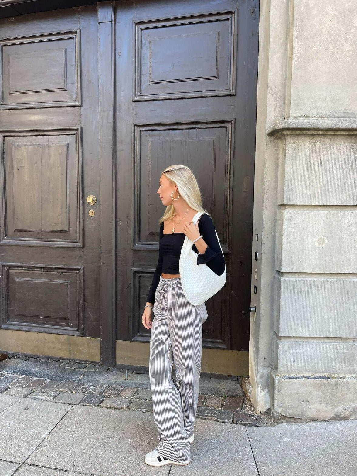 Sac tressé blanc pure cristal