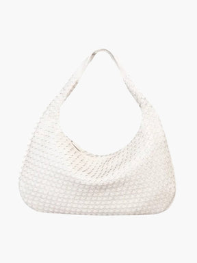 Sac tressé vue intérieure opale