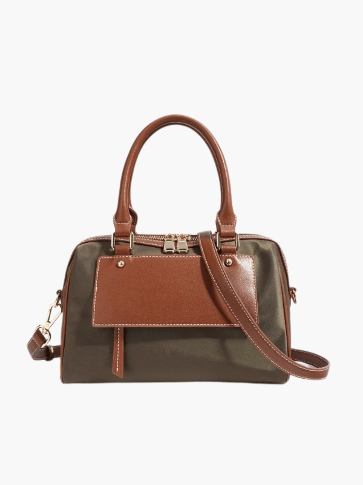 Sac en cuir marron élégant soleil