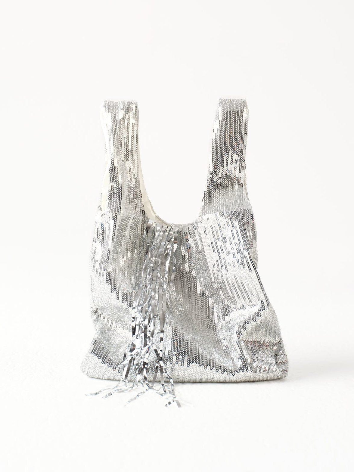 Sac à main scintillant argent magique