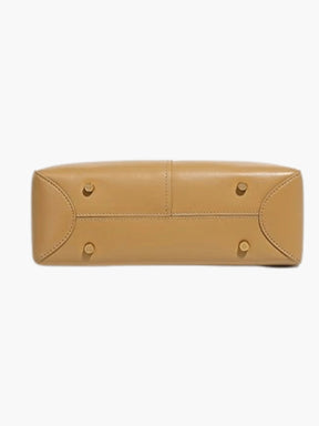 Sac seau en cuir camel vue intérieure rêve