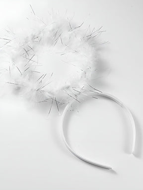 Serre-tête décoratif blanc léger