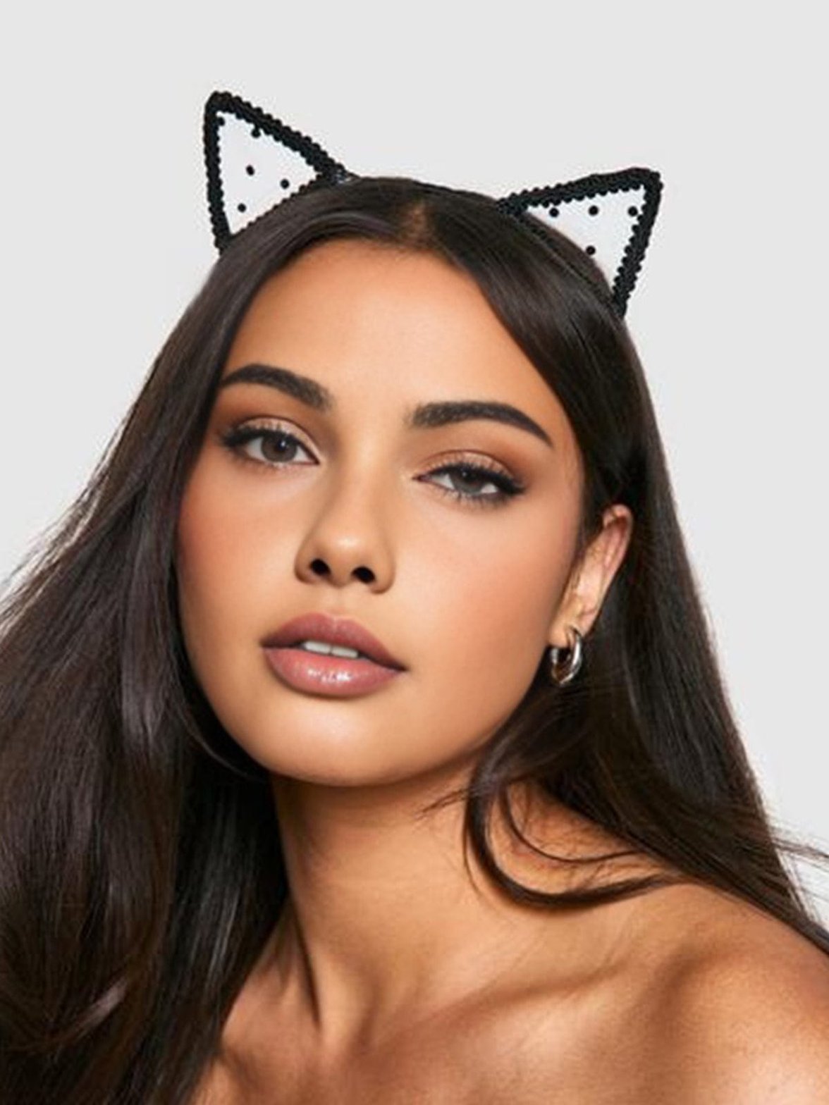 Serre-tête chat à paillettes féérique