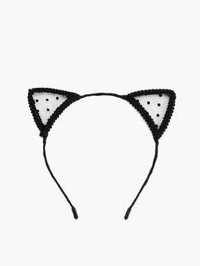 Serre-tête chat à paillettes élégant