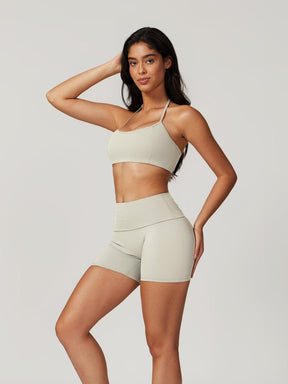 Short de sport kaki haute performance - Flow