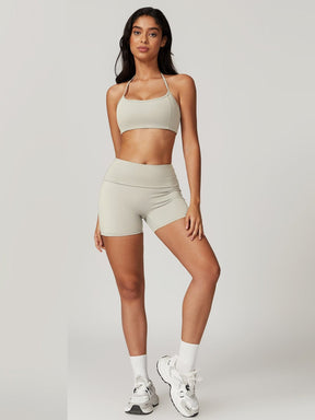 Short de sport kaki respirant - Légèreté