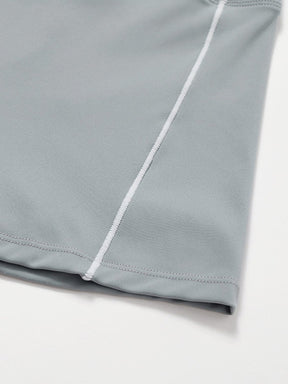 Short sport stretch bleu pluie