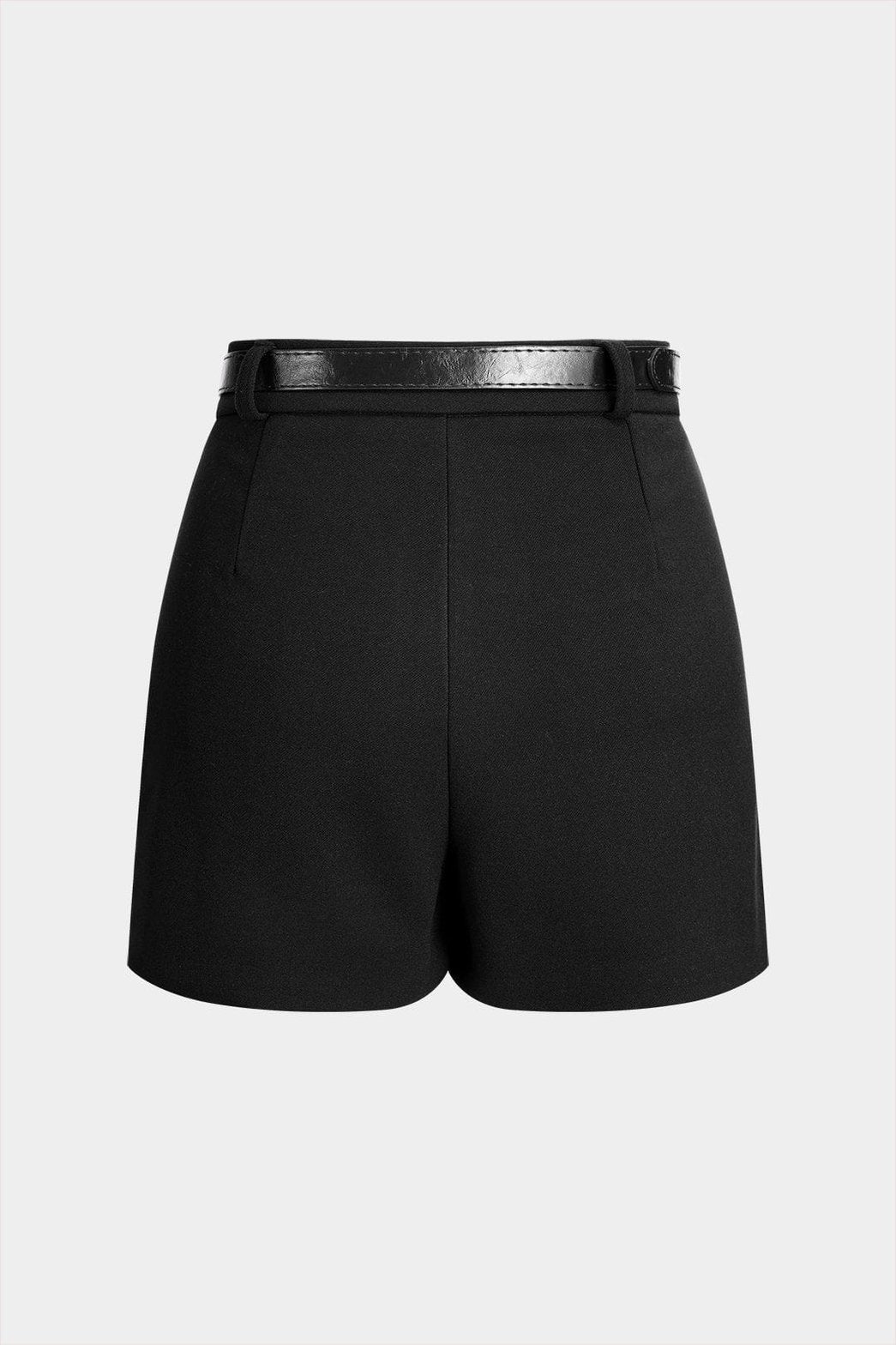 Short taille haute bordeaux style casual rosée
