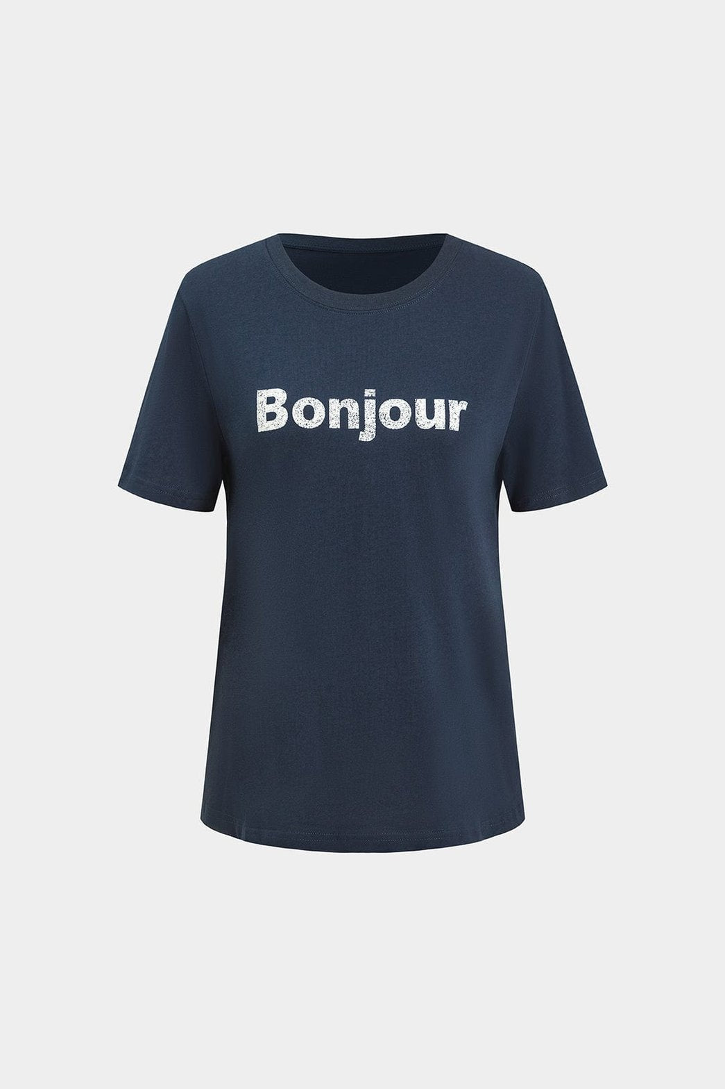 T-shirt Bonjour porté vue de côté étoile