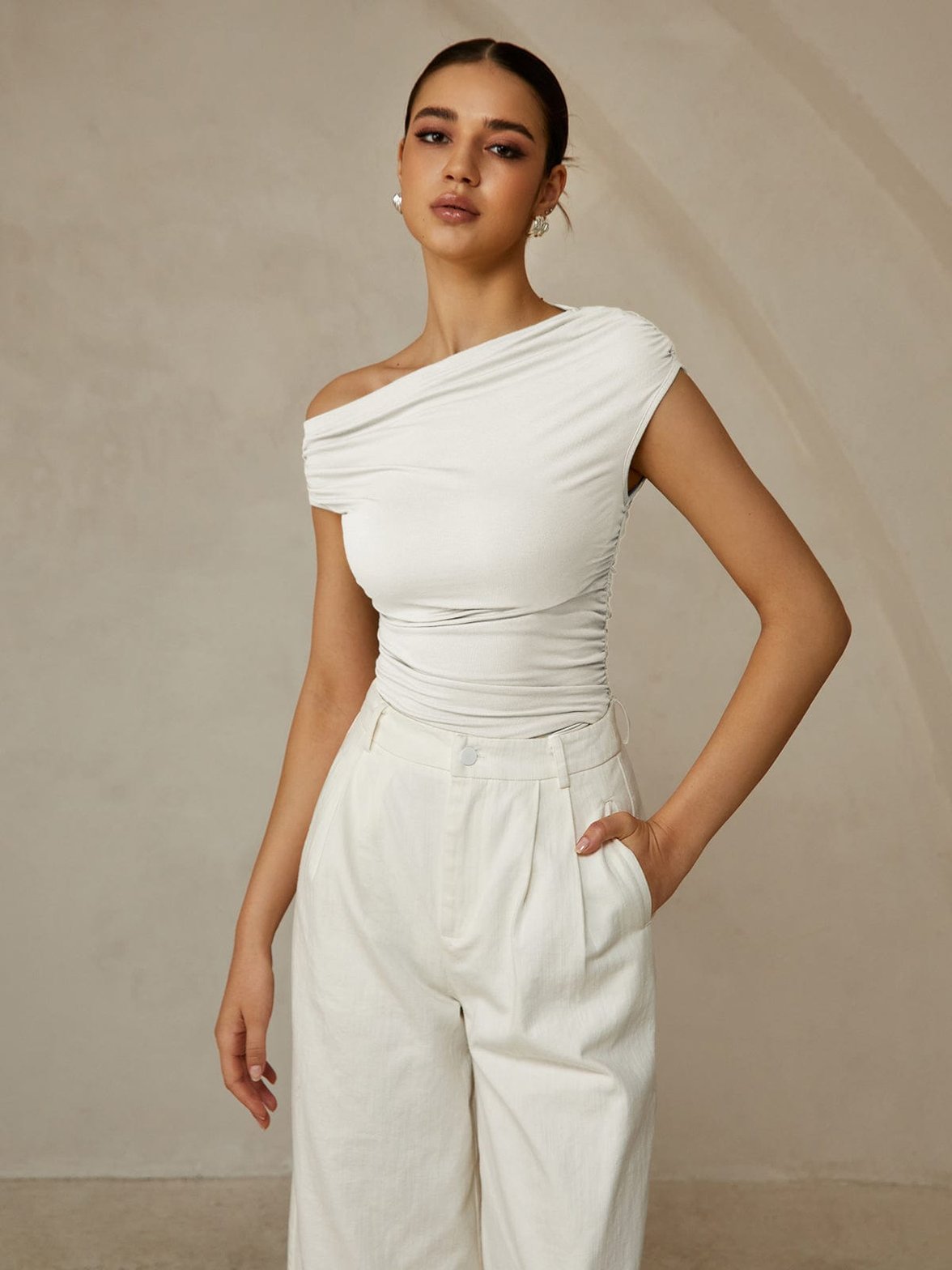 Haut côtelé tendance doux