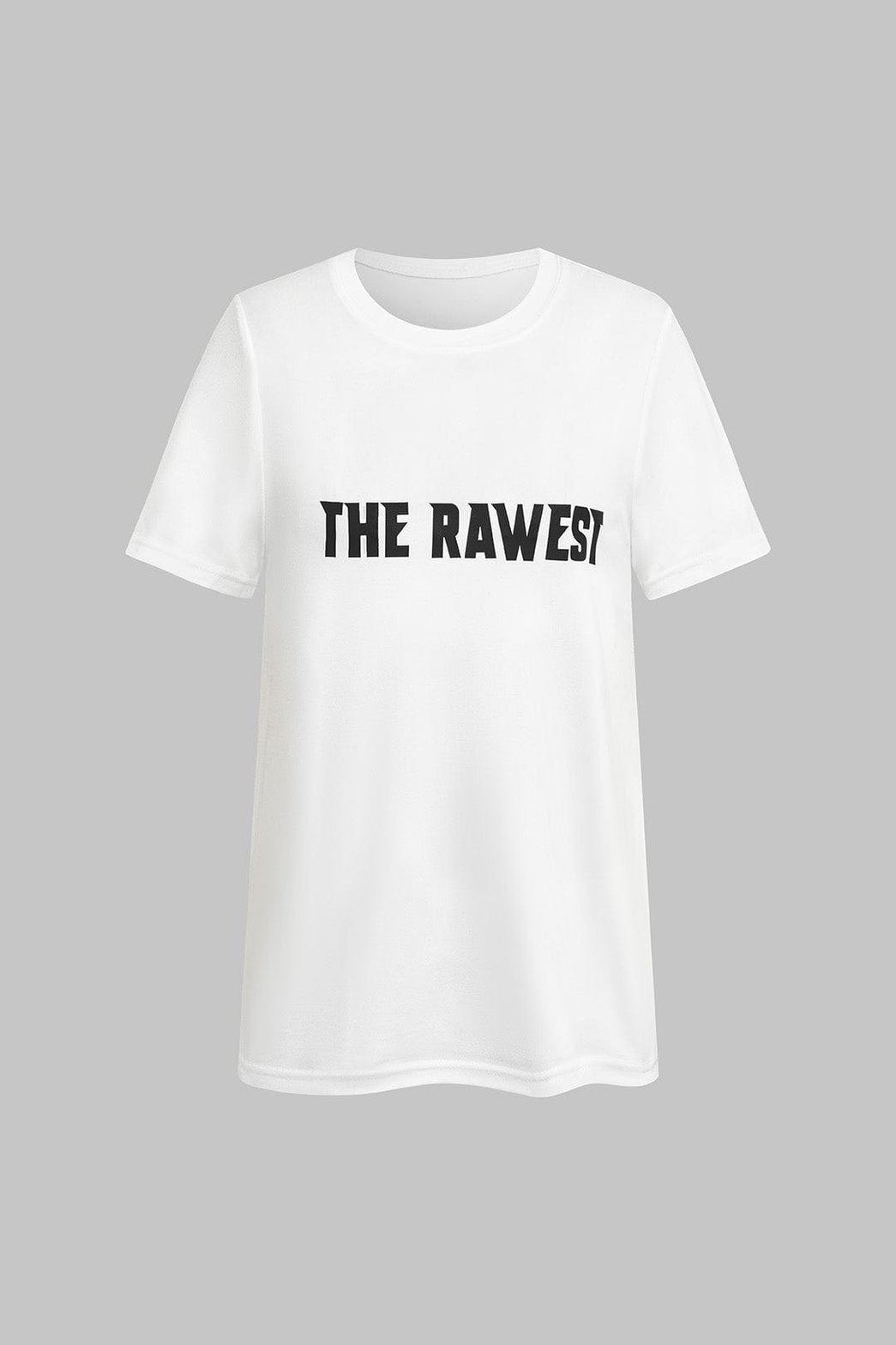 T-shirt blanc message imprimé vue de dos nuage