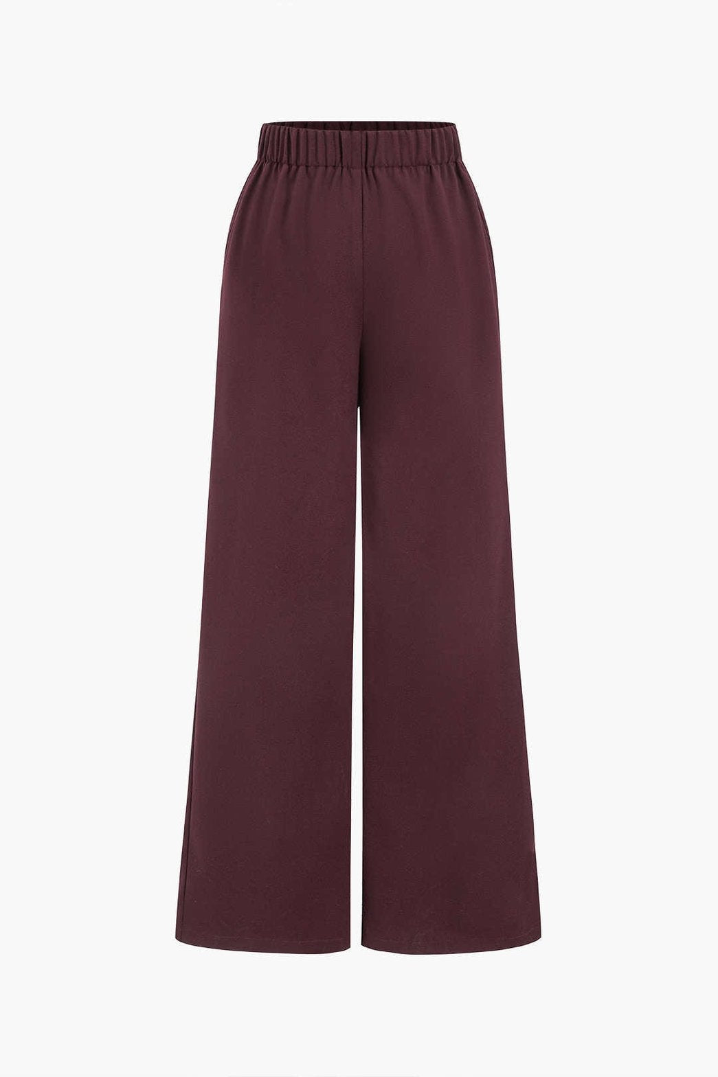 Ensemble tailleur vue dos bordeaux soie