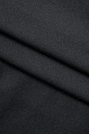 Top asymétrique transparent noir vue de côté crystal