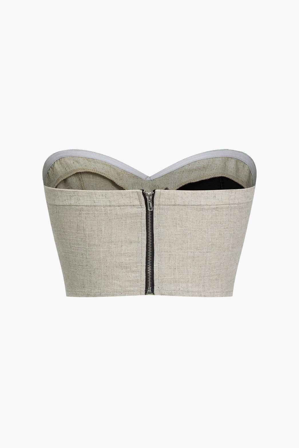 Top bustier porté look complet unique