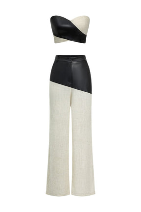 Top bustier détail coupe moderne