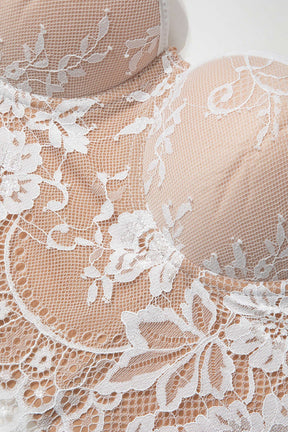 Top bustier dentelle vue de côté étoile